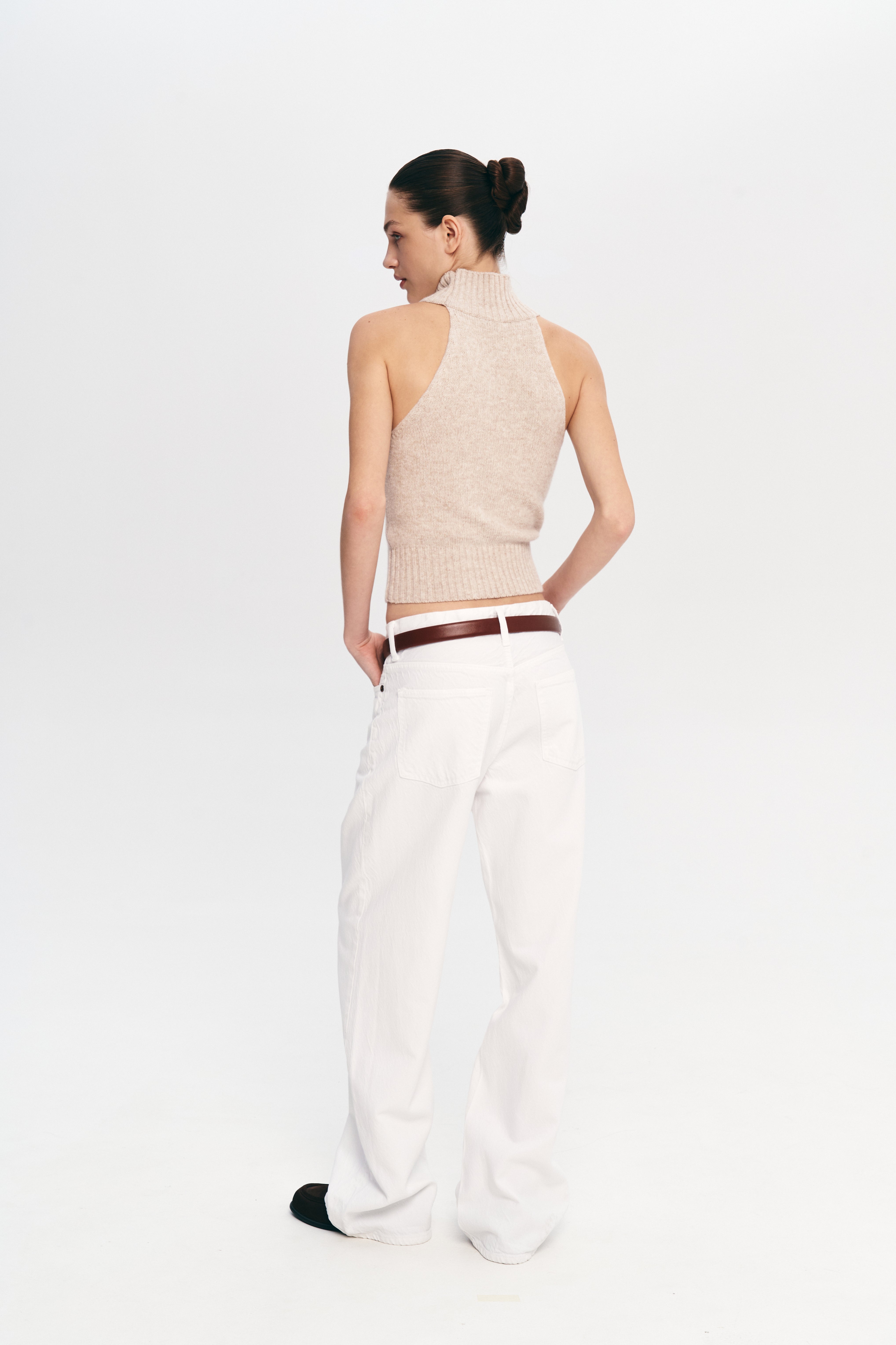 Топ без рукавів - Бежевий