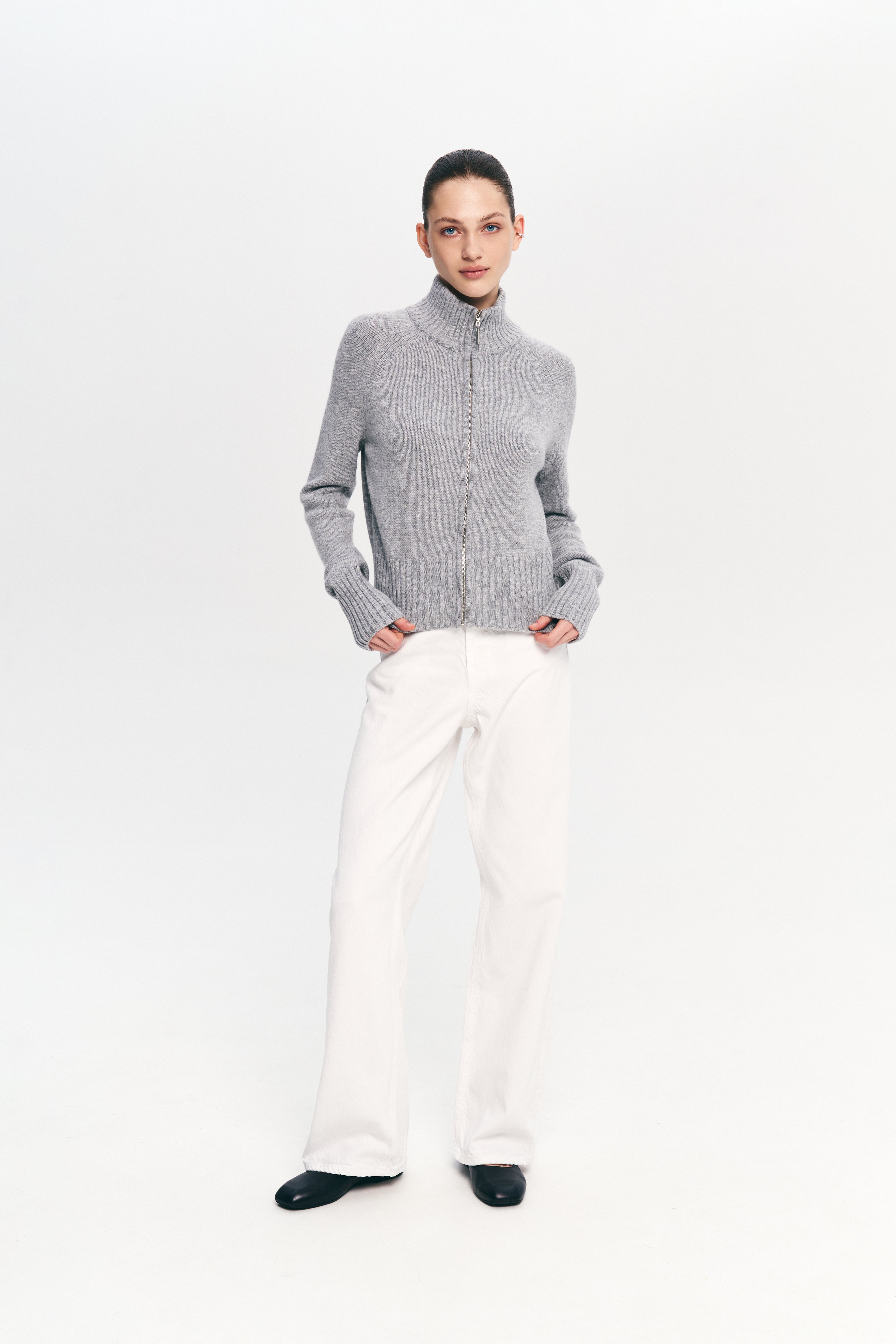 Кардиган на блискавці -  Сірий