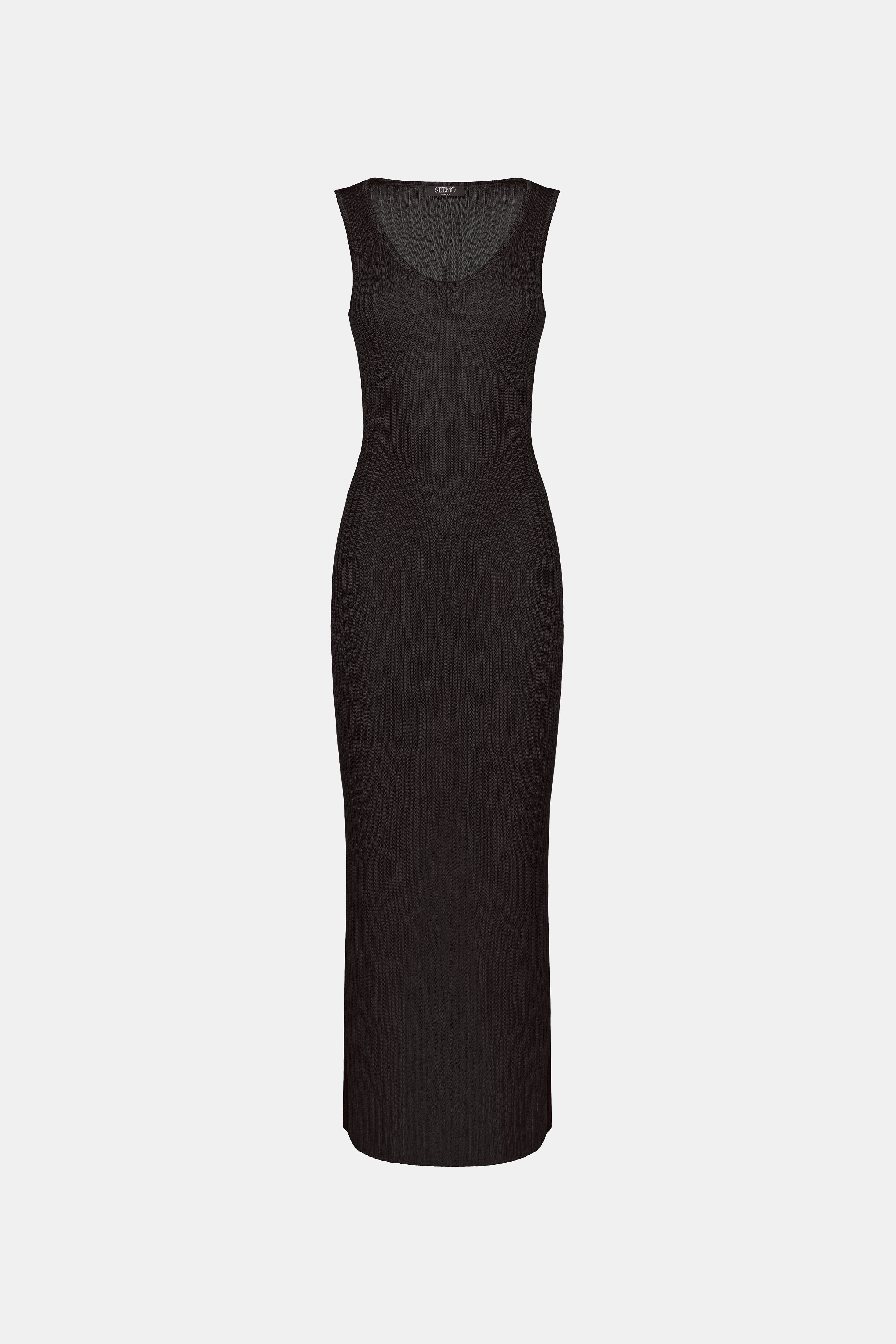 Kylie knitted dress - Black