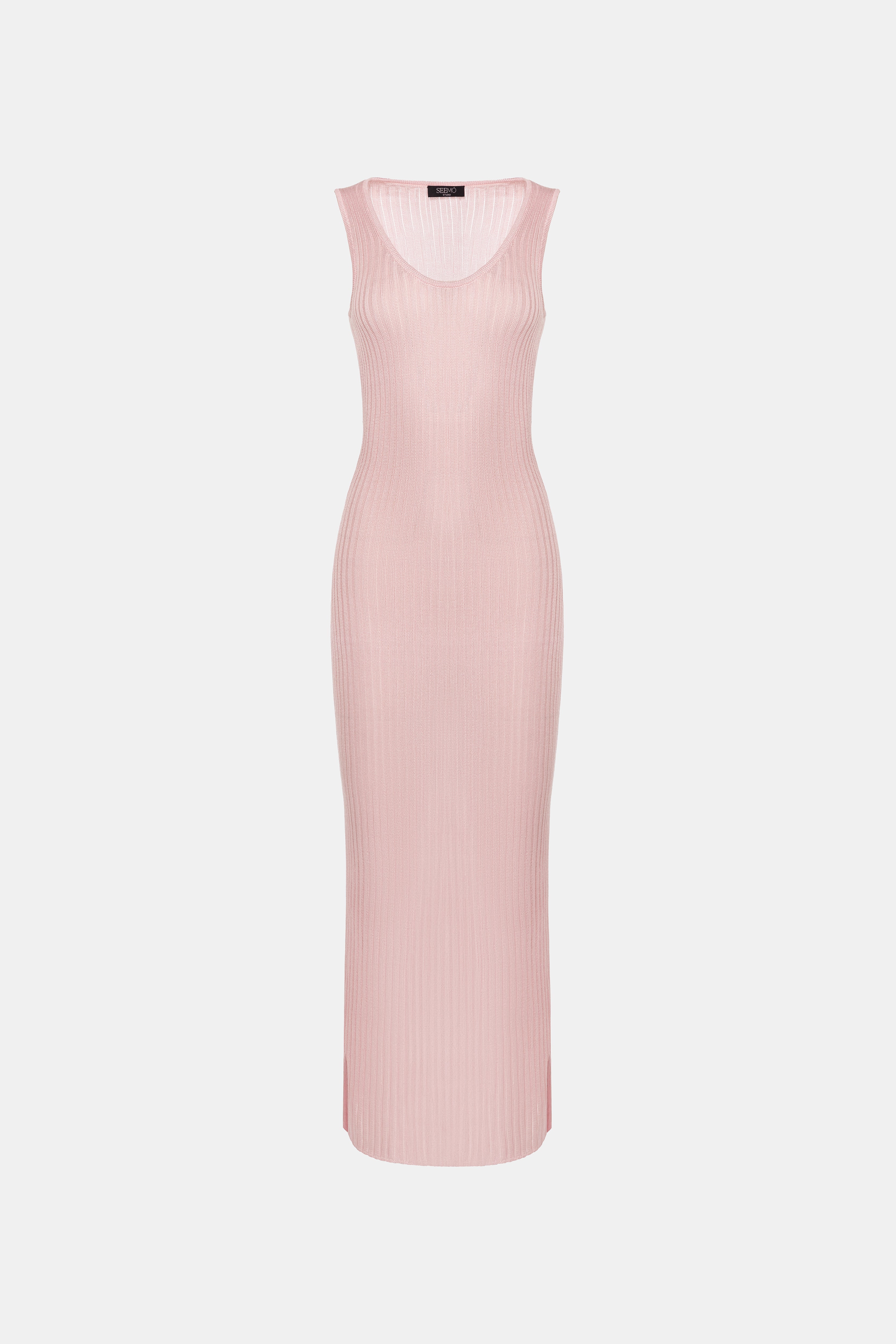 Kylie knitted dress - Baby Pink