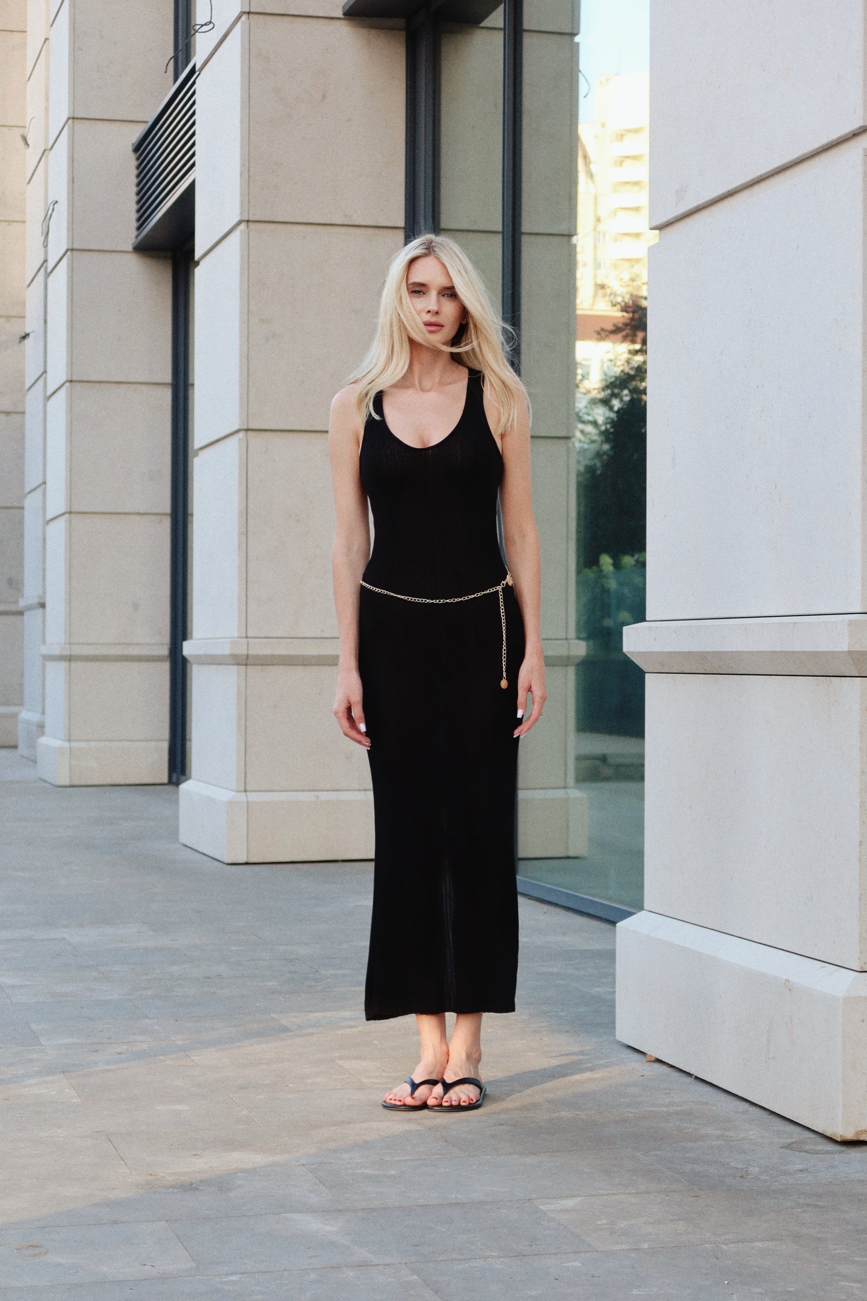 Kylie knitted dress - Black